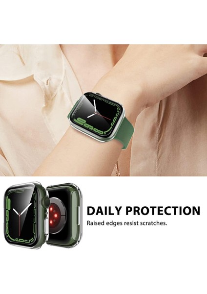 Apple Watch Se 6 5 4 40MM Uyumlu Kılıf Ekran ve Kasa Koruyucu Şeffaf Parlak Watch Kasa 360 Koruma modelleri
