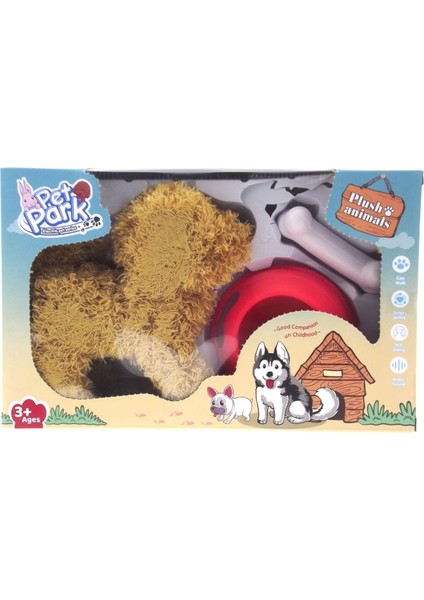 Sesli ve Hareketli Kahverengi Yavru Köpek