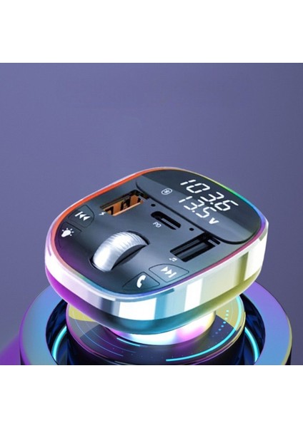 Bluetooth Araç Kiti Araç Için Fm Transmitter USB Type-C Mp3 Flash Için Uygun Pd Çakmaklık Girişli