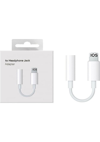 Apple Iphone 14 13 12 11 x 7 8 Plus Uyumlu Kulaklık Çevirici Lightning Aux Dönüştürücü