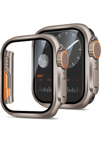 Apple Watch 10. Series 46MM Kılıf Ekran ve Kasa Koruma Change Dönüştücü Watch Ultra Görünümlü Kasa