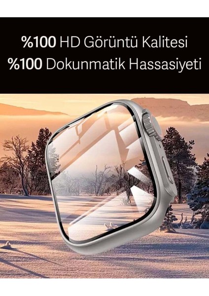 Apple Watch 10. Series 46MM Kılıf Ekran ve Kasa Koruma Change Dönüştücü Watch Ultra Görünümlü Kasa