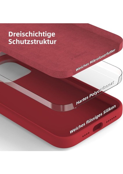 Yüksek Kaliteli iPhone 13 Pro Uyumlu Kılıf Liquid Silikon Renkli Mat Lekelere Dayanıklı Kaymaz