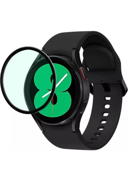 Galaxy Watch Active 2 40MM Uyumlu Tam Kaplayan Darbelere Dayanıklı Kırılmaz Cam Nano Ekran Koruyucu