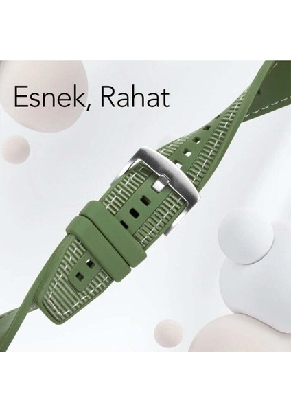 Huawei Watch GT5/GT2E/GT2/GT2 Pro/gt3/gt3 Pro/gt4 46MM Lacivert Kumaş Ayarlanabilir Lansman Kordon