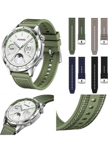 Huawei Watch GT5/GT2E/GT2/GT2 Pro/gt3/gt3 Pro/gt4 46MM Lacivert Kumaş Ayarlanabilir Lansman Kordon