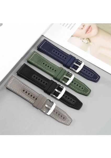 Huawei Watch GT5/GT2E/GT2/GT2 Pro/gt3/gt3 Pro/gt4 46MM Lacivert Kumaş Ayarlanabilir Lansman Kordon