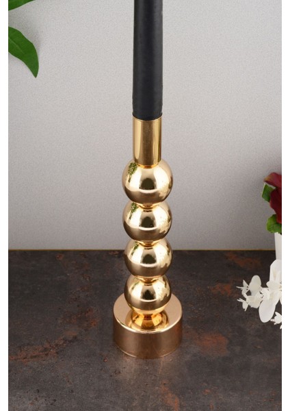 Şamdan, Gold Kaplama, Dekoratif Metal Mumluk, Şık ve Şık Tasarım ile Evinizde. fiyatları