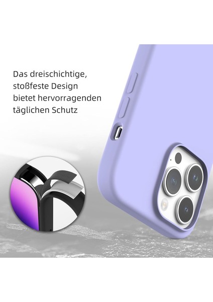 Yüksek Kaliteli iPhone 14 Pro Uyumlu Kılıf Liquid Silikon Renkli Mat Lekelere Dayanıklı Kaymaz