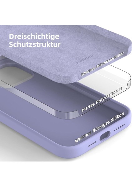 Yüksek Kaliteli iPhone 14 Pro Uyumlu Kılıf Liquid Silikon Renkli Mat Lekelere Dayanıklı Kaymaz