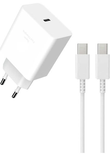 Samsung Galaxy S21/S22/S23/24/S24 PLUS/S24 Ultra Uyumlu Hızlı Şarj 45W Usb-C Type-C Pd Şarj Cihazı