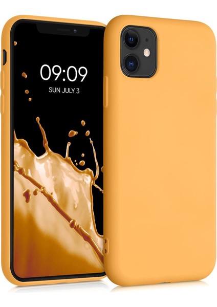 Yüksek Kaliteli iPhone 11 Uyumlu Kılıf Liquid Silikon Renkli Mat Lekelere Dayanıklı Kaymaz