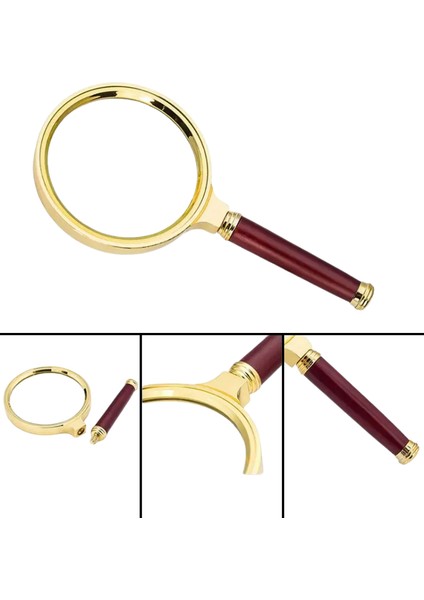 Mg-80 Gold Dekoratif El Tipi Büyüteç – 10X Büyütme 80MM fırsatları