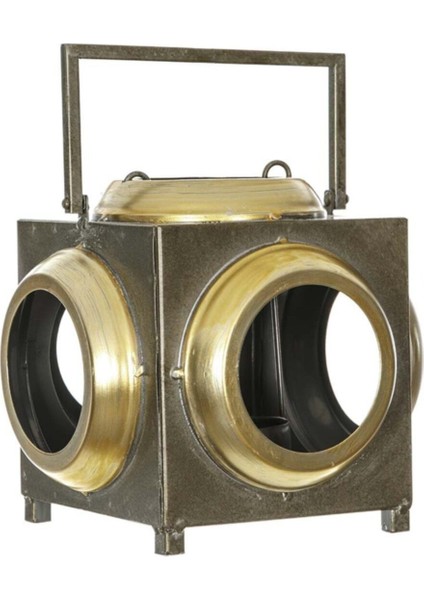 Bronz Metal Saplı Şık Mumluk, Ev ve Dekorasyon Için Zarif Tasarım