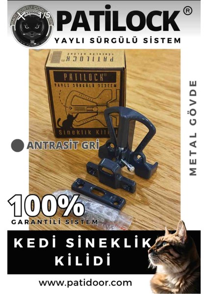 Sineklik Kilidi (Antrasit Gri)