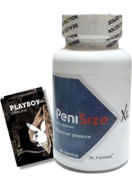 Penisize Xl Erkek Performansı Arttıran 60 Lı Takviye + Yanında Playboy Jel Hediye