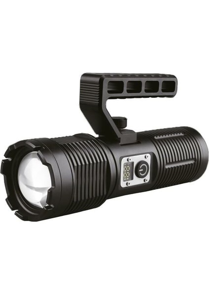 PT-4110 USB Şarjlı 4X18650 Pilli 10000 Lümen El Feneri