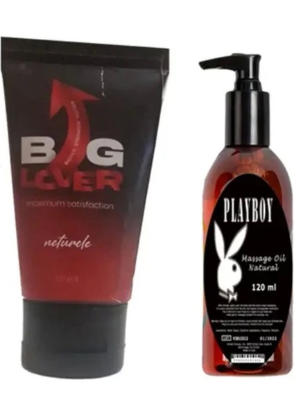 Erkeklere Özel 50 ml Jel Maximum Strength Hardening Gel For Men + Playboy Masaj Yağ 120 ml