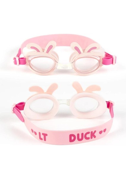 Pembe Çocuk Yüzme Gözlüğü, Su Geçirmez, Anti- Sis, Uv Koruma, 4- 10 Yaş fiyatları