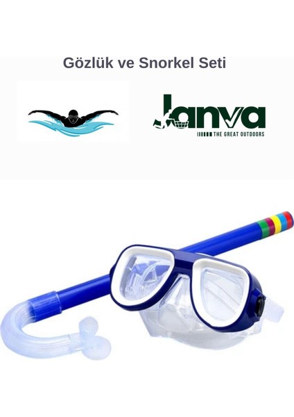 Renkli Yüzme Seti, Gözlük ve Snorkel ile Deniz ve Havuz Keyfi Için Ideal fırsatları