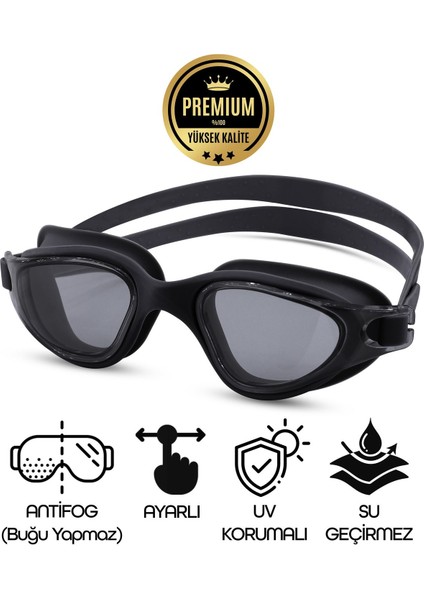 Su Geçirmez Yüzücü Gözlüğü, Large Boy, Siyah Veya Mavi Seçenekler