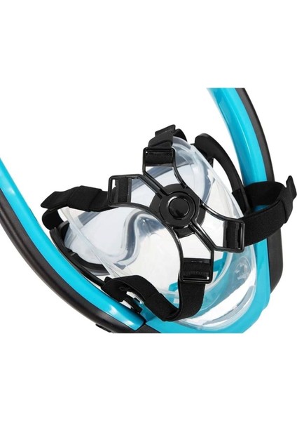 Mavi Profesyonel Dalış Maskesi ve Şnorkel Seti, Konfor ve Güçlü Tasarım
