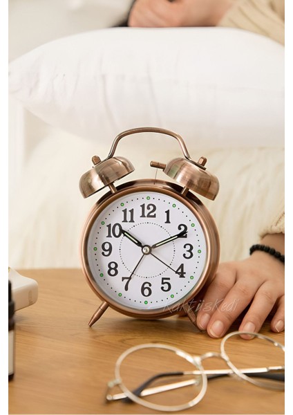 Işıklı Bakır Masa Saati, Nostaljik Büyük Boy Metal Tasarım fiyatları