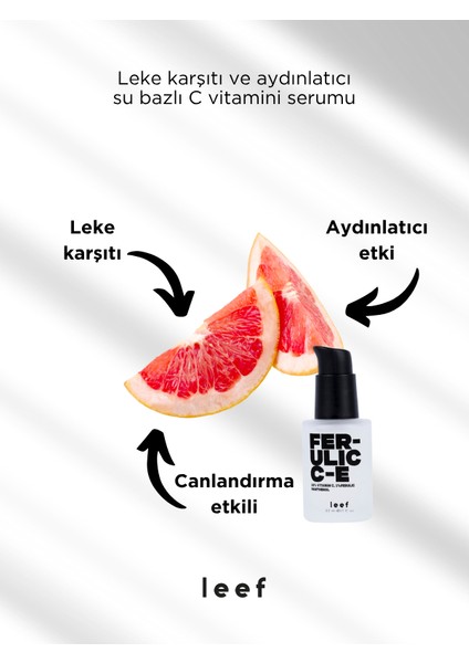 Ferulic C E Serum – %15 C Vitamini %1 Ferulik Asit, Canlandırıcı & Antioksidan Etki, Su Bazlı fırsatları