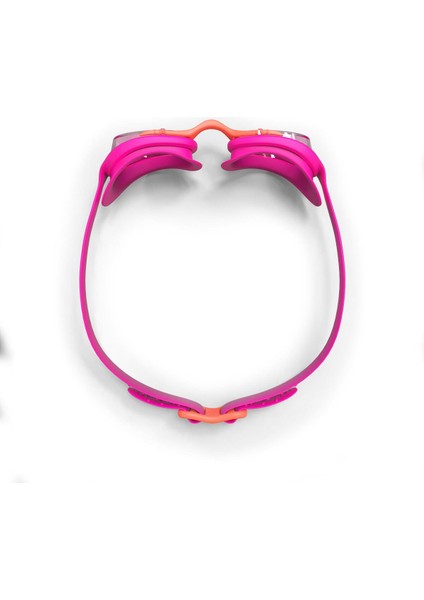 Yumuşak Çocuk Yüzücü Gözlüğü, Pembe- Turuncu, Şeffaf Cam fırsatları