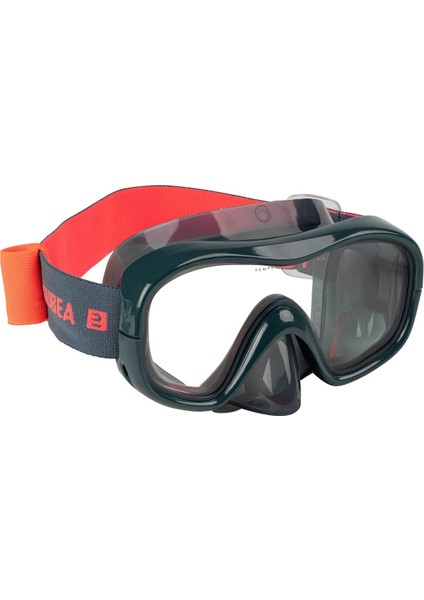 Koyu Gri Yetişkin Dalış ve Havuz Gözlüğü, Konforlu ve Şık Tasarım