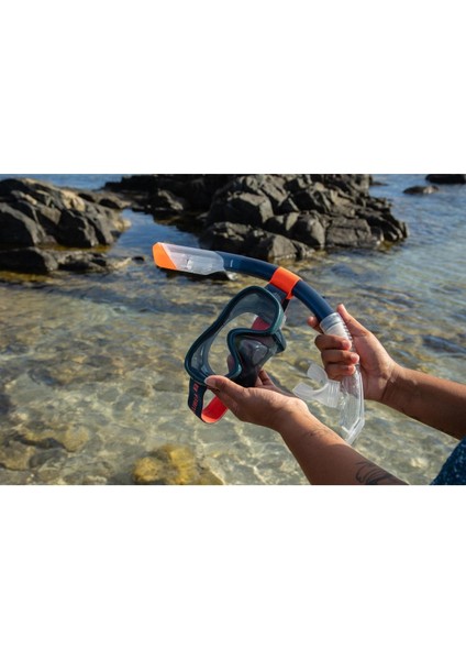 Koyu Gri Yetişkin Dalış ve Havuz Gözlüğü, Konforlu ve Şık Tasarım