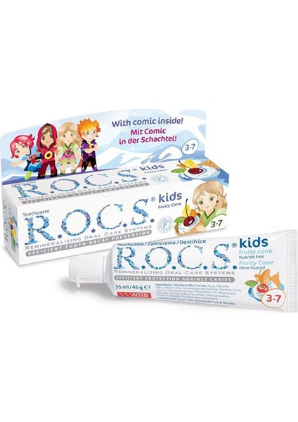Kids Florürsüz Diş Macunu 3-7 Yaş 35 ml