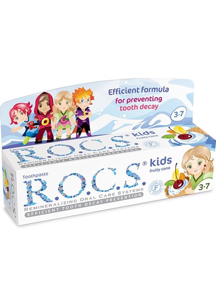 Kids Florürsüz Diş Macunu 3-7 Yaş 35 ml