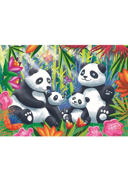 The Panda Family 24 Parça Puzzle fiyatları