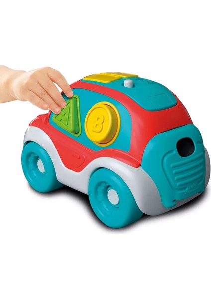 Baby Clementoni - 3'ü 1 Arada Şekiller ve Renkler Türkçe Konuşan Araba