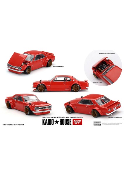 1/64 [kaidohouse x Minigt] Nissan Skyline 2000GT-R (KPGC10) Kaido Street V1