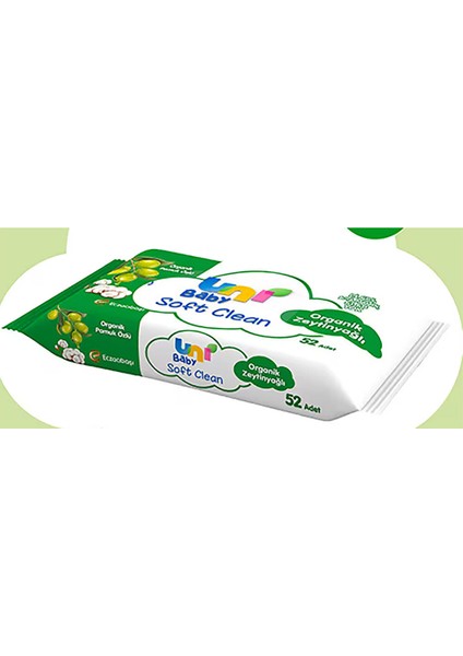 Soft Clean Organik Zeytinyağlı Islak Mendil 3X52 Adet