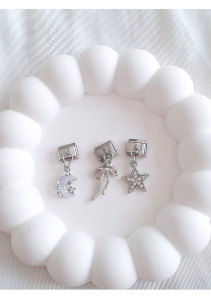 Çelik Ay&yıldız&kurdele Italyan Charm fiyatları