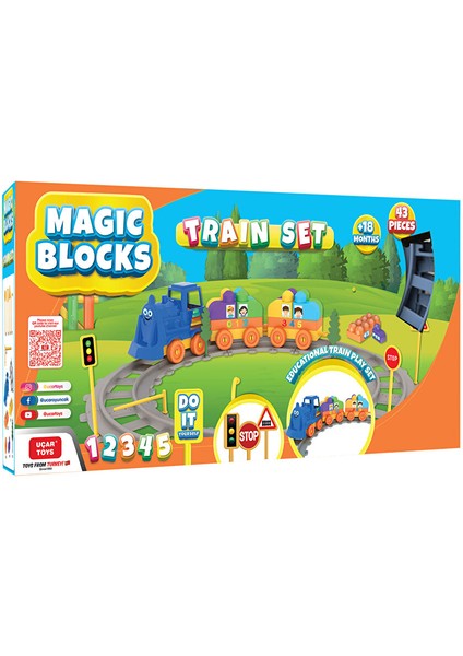 Magıc Blocks Tren Set (43PCS)