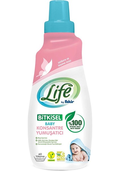 Life By Fakir Baby %100 Bitkisel Konsantre Yumuşatıcı 1500 ml (60 Yıkama)