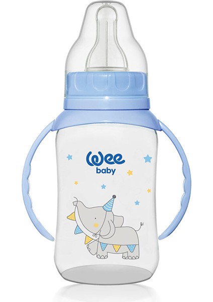 744 Wee Baby Kulplu Pp Biberon 150ML Mavi