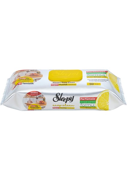 Yüzey Temizlik Süper Mutfak Havlusu Limon 50 Adet