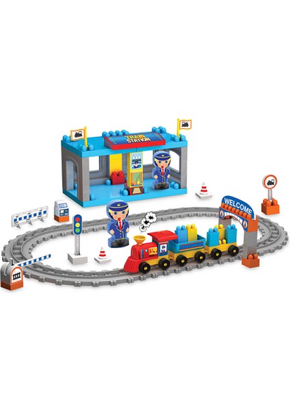 Raylı Tren Blok Set
