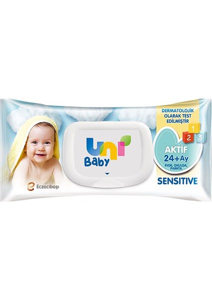 Aktif Sensitive Bebek Islak Mendil 24+ Ay 12X90 Adet fiyatları