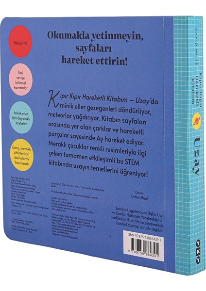 Kıpır Kıpır Hareketli Kitabım - Uzay