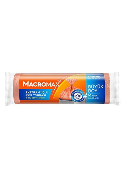Extra Güçlü Çöp Torbası Büyük Boy 10'lu