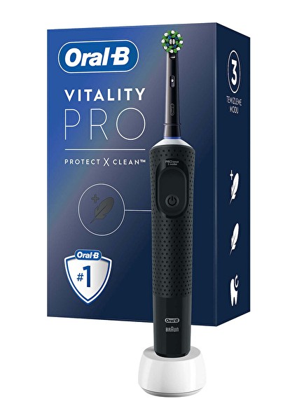 Oral-B Vitality Pro Clean Black Şarjlı Diş Fırçası