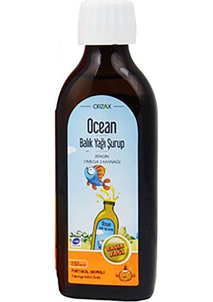 Ocean Balık Yağı Şurup Portakal Aromalı 150 ml