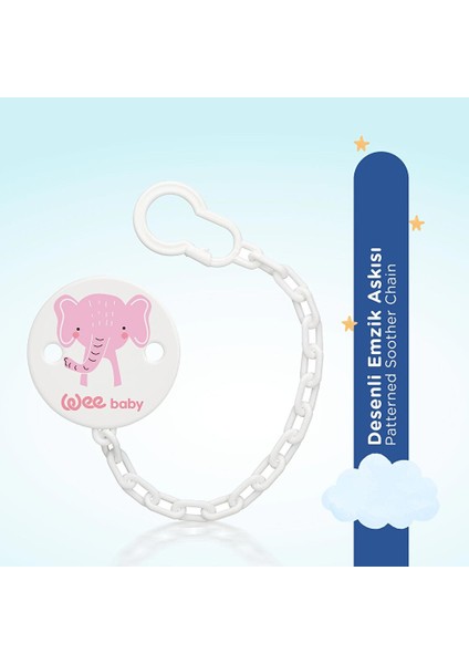 901 Wee Baby Zincirli Emzik Askısı - Kız modelleri