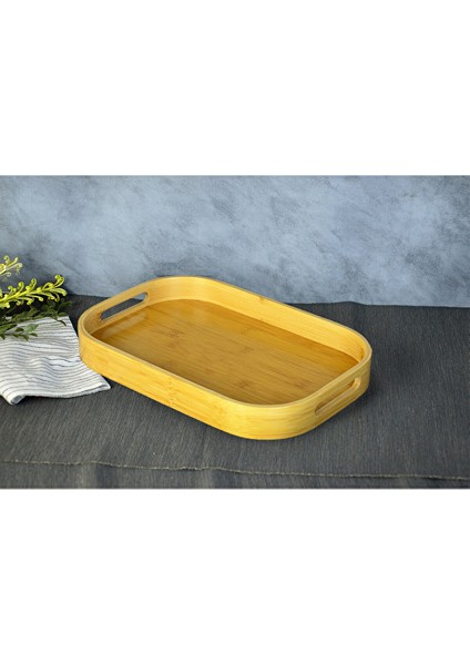 Bambu Dikdörtgen Derin Tepsi 40X28 700605